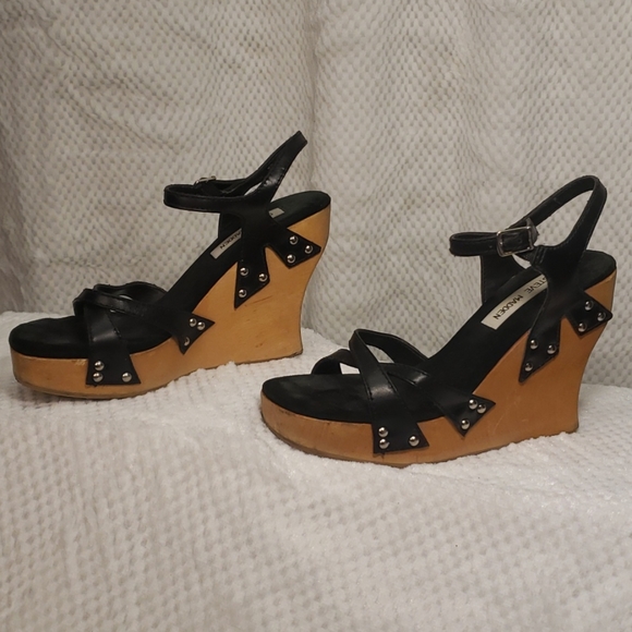 Wood Platform Heels by Steve Madden - Picture 2 of 8